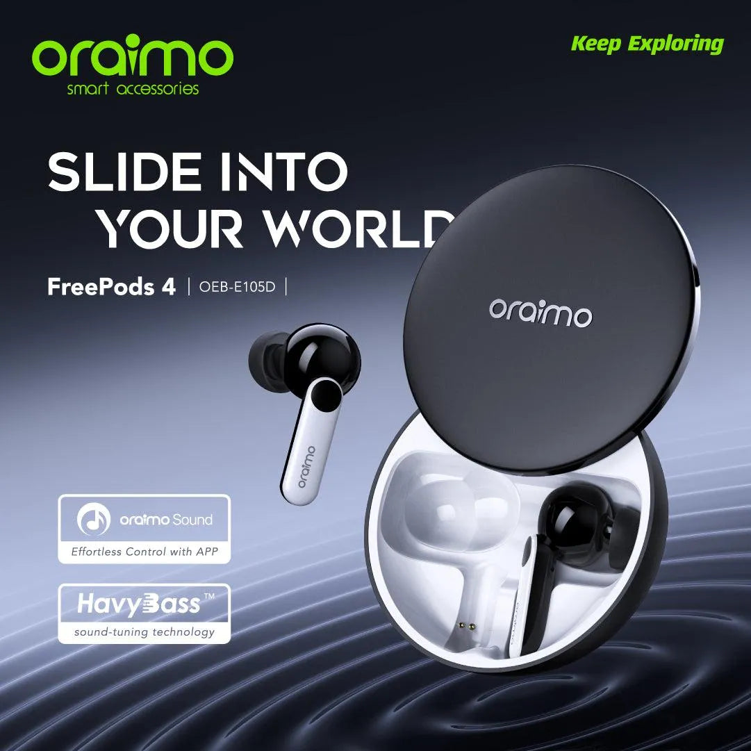 oraimo FreePods 4 سماعات الأذن اللاسلكية الحقيقية ANC