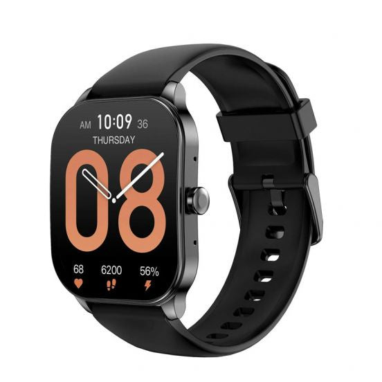 ساعة Amazfit الذكية POP 3S، شاشة AMOLED، عمر بطارية 12 يومًا، مكالمات بلوتوث ضمان سنة