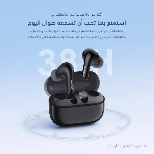 oraimo SpaceBuds Z سماعات أذن لاسلكية بخاصية إلغاء الضوضاء والصوت المحيطي