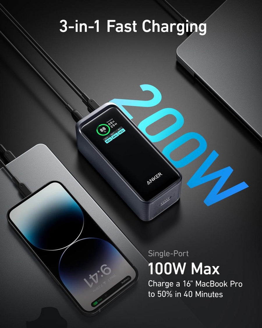 ANKER A1336 Prime 200W باور بنك 20 الف يشحن لاب توب